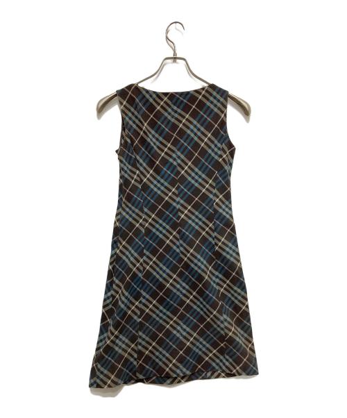 BURBERRY BLUE LABEL（バーバリー ブルー レーベル）BURBERRY BLUE LABEL (バーバリー ブルー レーベル) ノースリーブワンピース ブラウン サイズ:36の古着・服飾アイテム