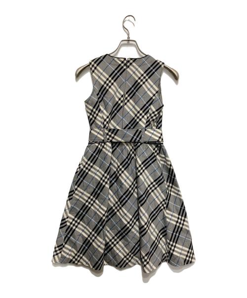 BURBERRY BLUE LABEL（バーバリー ブルー レーベル）BURBERRY BLUE LABEL (バーバリー ブルー レーベル) ノースリーブワンピース グレー サイズ:36の古着・服飾アイテム