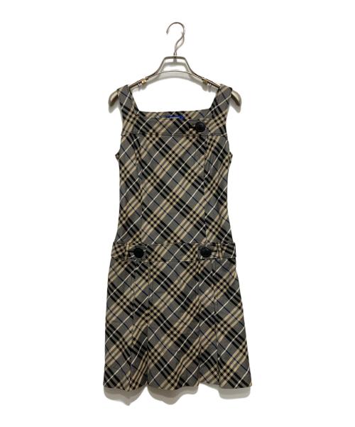 BURBERRY BLUE LABEL（バーバリー ブルー レーベル）BURBERRY BLUE LABEL (バーバリー ブルー レーベル) ノースリーブワンピース グレー サイズ:36の古着・服飾アイテム