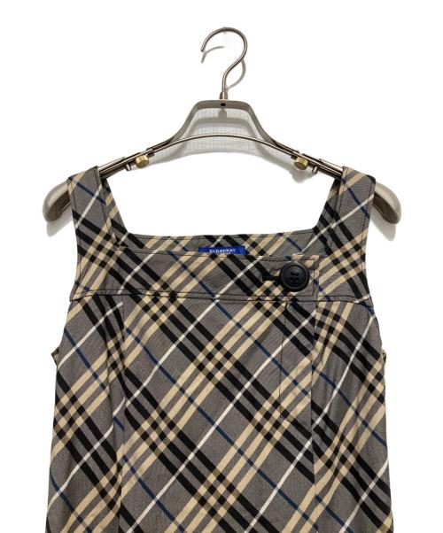 BURBERRY BLUE LABEL（バーバリー ブルー レーベル）BURBERRY BLUE LABEL (バーバリー ブルー レーベル) ノースリーブワンピース グレー サイズ:36の古着・服飾アイテム