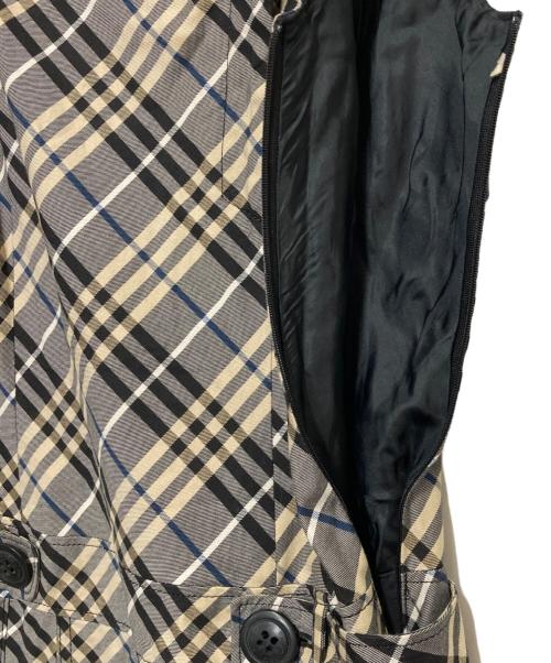 BURBERRY BLUE LABEL（バーバリー ブルー レーベル）BURBERRY BLUE LABEL (バーバリー ブルー レーベル) ノースリーブワンピース グレー サイズ:36の古着・服飾アイテム