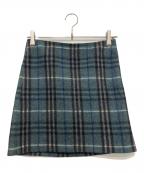 BURBERRY BLUE LABELバーバリー ブルー レーベル）の古着「ノヴァチェックスカート」｜グレー