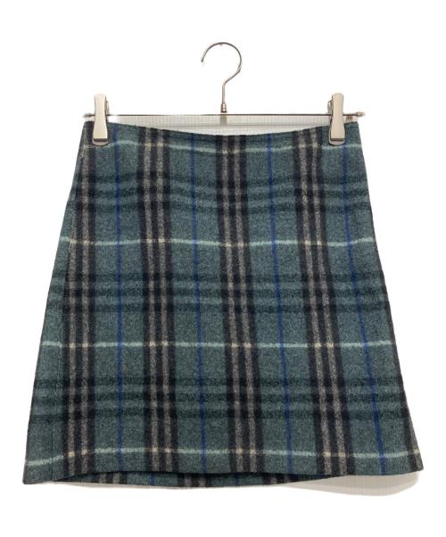 BURBERRY BLUE LABEL（バーバリー ブルー レーベル）BURBERRY BLUE LABEL (バーバリー ブルー レーベル) ノヴァチェックスカート グレー サイズ:36の古着・服飾アイテム