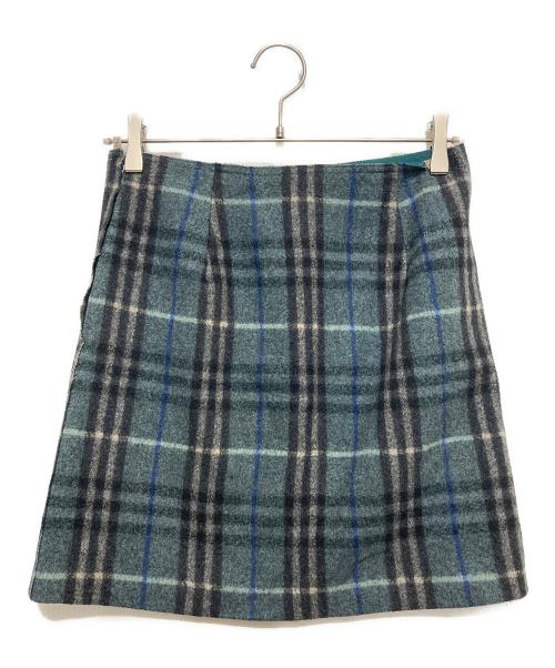 BURBERRY BLUE LABEL（バーバリー ブルー レーベル）BURBERRY BLUE LABEL (バーバリー ブルー レーベル) ノヴァチェックスカート グレー サイズ:36の古着・服飾アイテム