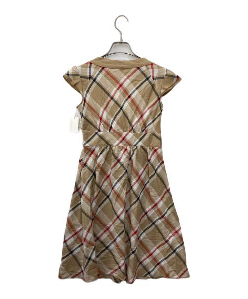 BURBERRY BLUE LABEL（バーバリー ブルー レーベル）BURBERRY BLUE LABEL (バーバリー ブルー レーベル) チェックワンピース ベージュ サイズ:36 未使用品の古着・服飾アイテム