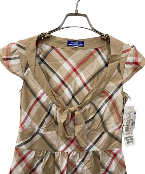 BURBERRY BLUE LABEL（バーバリー ブルー レーベル）BURBERRY BLUE LABEL (バーバリー ブルー レーベル) チェックワンピース ベージュ サイズ:36 未使用品の古着・服飾アイテム