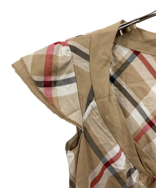 BURBERRY BLUE LABEL（バーバリー ブルー レーベル）BURBERRY BLUE LABEL (バーバリー ブルー レーベル) チェックワンピース ベージュ サイズ:36 未使用品の古着・服飾アイテム