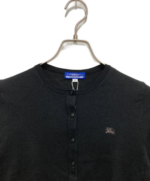 BURBERRY BLUE LABEL（バーバリー ブルー レーベル）BURBERRY BLUE LABEL (バーバリー ブルー レーベル) ノヴァチェックパイピングカーディガン ブラック サイズ:SIZE 38 未使用品の古着・服飾アイテム