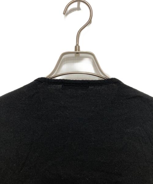 BURBERRY BLUE LABEL（バーバリー ブルー レーベル）BURBERRY BLUE LABEL (バーバリー ブルー レーベル) ノヴァチェックライン刺繍カーディガン ブラック サイズ:Mの古着・服飾アイテム