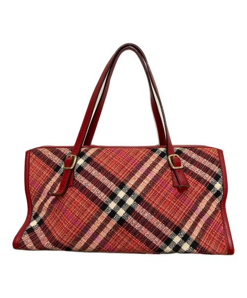 BURBERRY BLUE LABEL（バーバリー ブルー レーベル）BURBERRY BLUE LABEL (バーバリー ブルー レーベル) バッグ レッドの古着・服飾アイテム