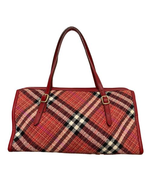 BURBERRY BLUE LABEL（バーバリー ブルー レーベル）BURBERRY BLUE LABEL (バーバリー ブルー レーベル) バッグ レッドの古着・服飾アイテム