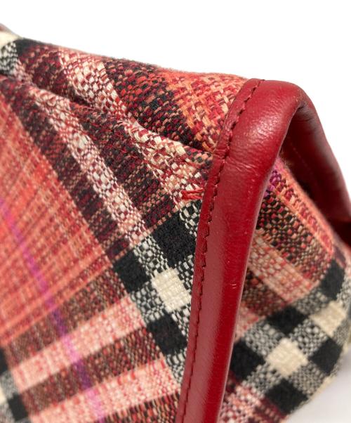 BURBERRY BLUE LABEL（バーバリー ブルー レーベル）BURBERRY BLUE LABEL (バーバリー ブルー レーベル) バッグ レッドの古着・服飾アイテム