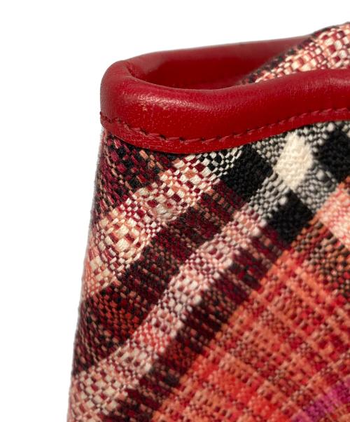 BURBERRY BLUE LABEL（バーバリー ブルー レーベル）BURBERRY BLUE LABEL (バーバリー ブルー レーベル) バッグ レッドの古着・服飾アイテム