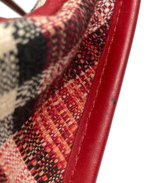 BURBERRY BLUE LABEL（バーバリー ブルー レーベル）BURBERRY BLUE LABEL (バーバリー ブルー レーベル) バッグ レッドの古着・服飾アイテム