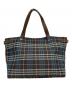 BURBERRY BLUE LABEL（バーバリー ブルー レーベル）の古着「ノヴァチェックトートバッグ」｜ブルー×ブラウン