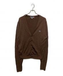 FRED PERRY SPORT WEAR（フレッドペリー スポーツウェアー）の古着「80sウールカーディガン」｜ブラウン