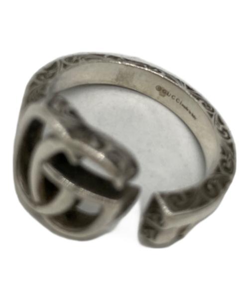 GUCCI（グッチ）GUCCI (グッチ) アラベスク エングレービング エッジ リング サイズ:19号の古着・服飾アイテム
