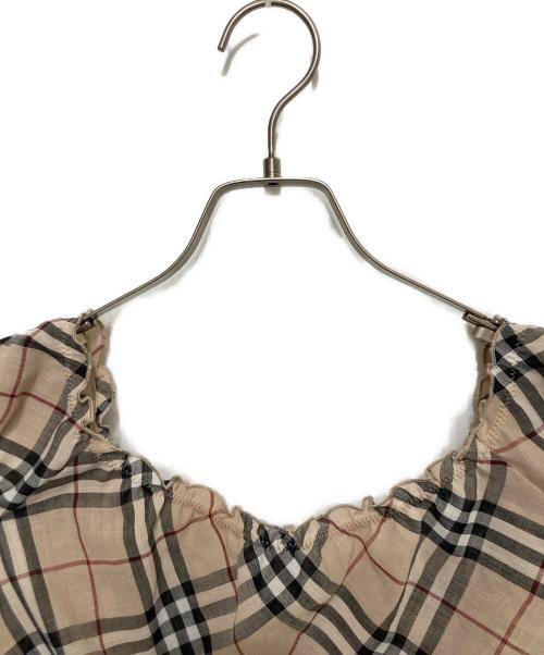 BURBERRY BLUE LABEL（バーバリー ブルー レーベル）BURBERRY BLUE LABEL (バーバリー ブルー レーベル) ノヴァチェックノースリーブブラウス ベージュ サイズ:Ⅿの古着・服飾アイテム