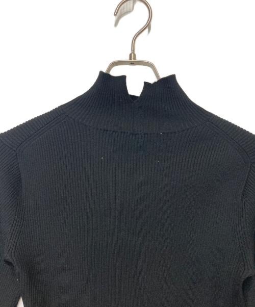ADAWAS（アダワス）ADAWAS (アダワス) RIBBED KNIT BELL-SLEEVE TOPニット ブラック サイズ:SIZE Freeの古着・服飾アイテム