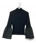 ADAWAS（アダワス）の古着「RIBBED KNIT BELL-SLEEVE TOPニット」｜ブラック