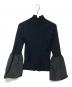 ADAWAS (アダワス) RIBBED KNIT BELL-SLEEVE TOPニット ブラック サイズ:SIZE Free：5000円