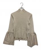 ADAWASアダワス）の古着「RIBBED KNIT　リブド ニット」｜ベージュ