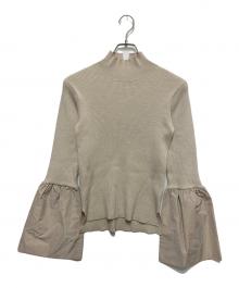 ADAWAS（アダワス）の古着「RIBBED KNIT　リブド ニット」｜ベージュ