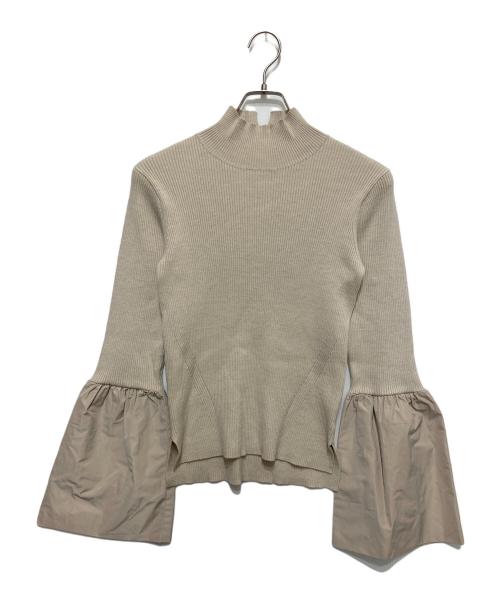 ADAWAS（アダワス）ADAWAS (アダワス) RIBBED KNIT　リブド ニット ベージュ サイズ:SIZE Freeの古着・服飾アイテム