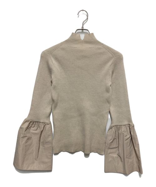 ADAWAS（アダワス）ADAWAS (アダワス) RIBBED KNIT　リブド ニット ベージュ サイズ:SIZE Freeの古着・服飾アイテム