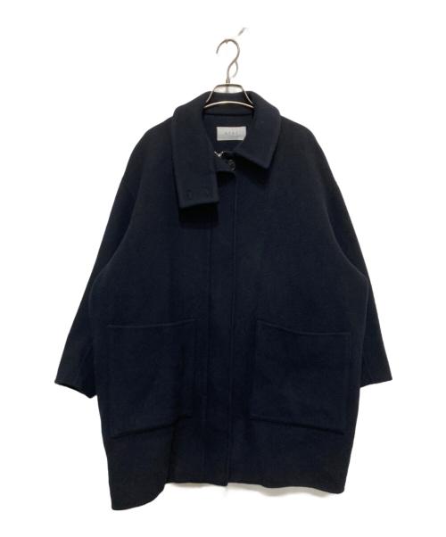 ETRE（エトレ）etre (エトレ) フーディーストールコクーンコート ネイビー サイズ:Sの古着・服飾アイテム