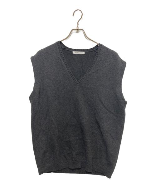 ETRE TOKYO（エトレトウキョウ）ETRE TOKYO (エトレトウキョウ) コットンカシミヤニットベスト グレー サイズ:SIZE Freeの古着・服飾アイテム