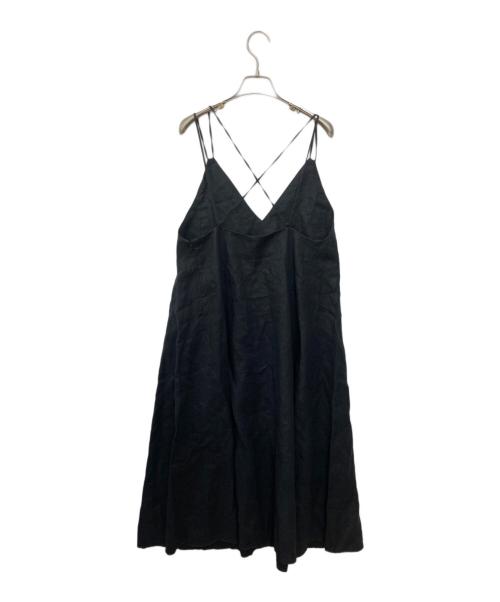 Spick and Span（スピック＆スパン）Spick and Span (スピック＆スパン) リネンキャミワンピース ブラック サイズ:36 未使用品の古着・服飾アイテム