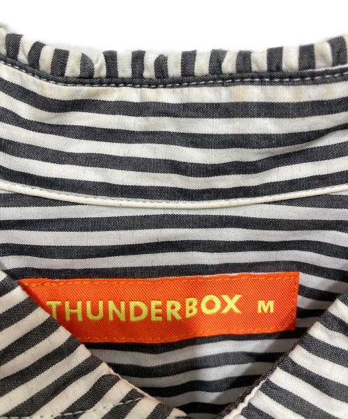 THUNDERBOX（サンダーボックス）THUNDERBOX (サンダーボックス) CARD ANARCHY SHIRT　カード アナーキー シャツ ホワイト×グレー サイズ:Mの古着・服飾アイテム
