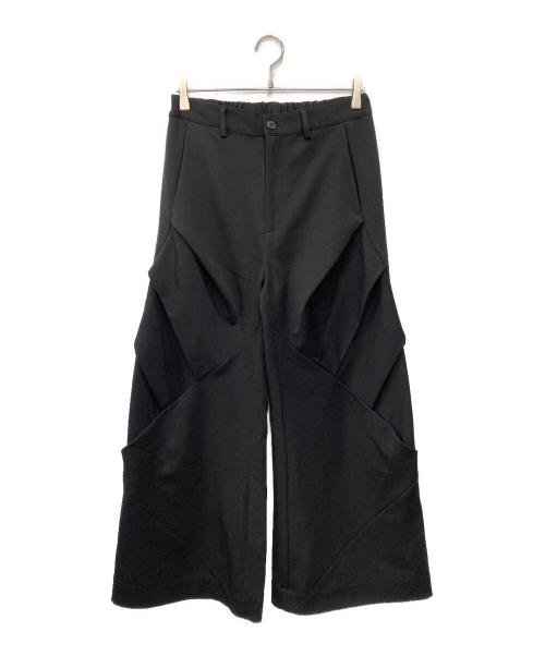 CLEL（クレイル）CLEL (クレイル) Prime TR 3D Tuck Pants ブラック サイズ:Sの古着・服飾アイテム