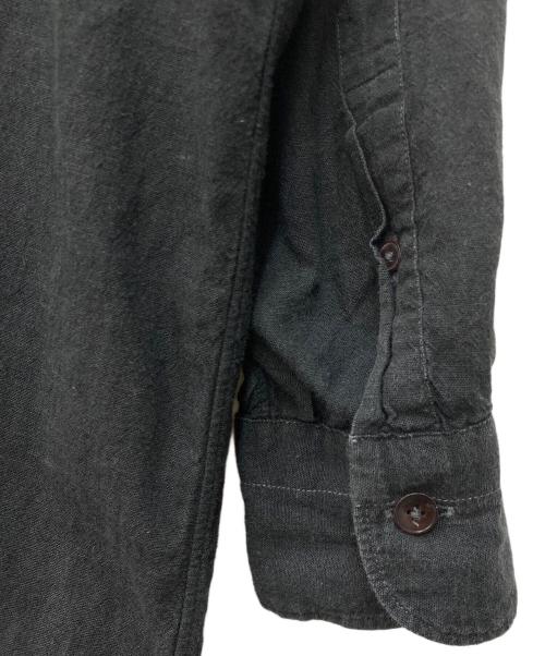 COMOLI（コモリ）COMOLI (コモリ) バンドカラープルオーバーシャツワンピース ブラックの古着・服飾アイテム