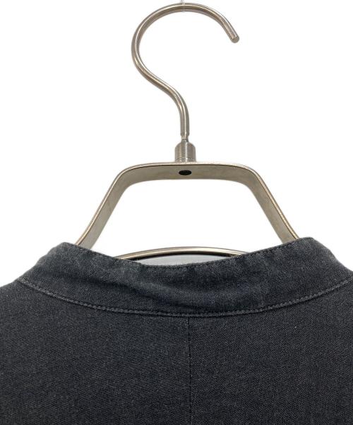 COMOLI（コモリ）COMOLI (コモリ) バンドカラープルオーバーシャツワンピース ブラックの古着・服飾アイテム