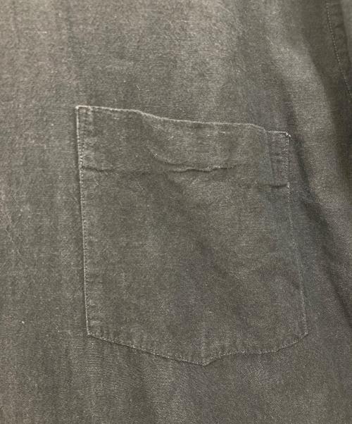 COMOLI（コモリ）COMOLI (コモリ) バンドカラープルオーバーシャツワンピース ブラックの古着・服飾アイテム