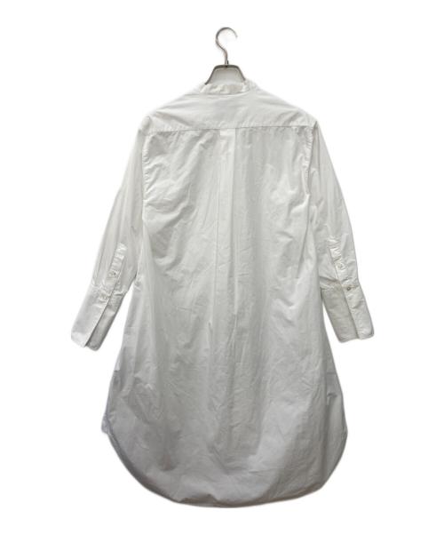STUDIO NICHOLSON（スタジオ ニコルソン）STUDIO NICHOLSON (スタジオ ニコルソン) POWDER COTTON SHIRT DRESS GALVAN ホワイトの古着・服飾アイテム