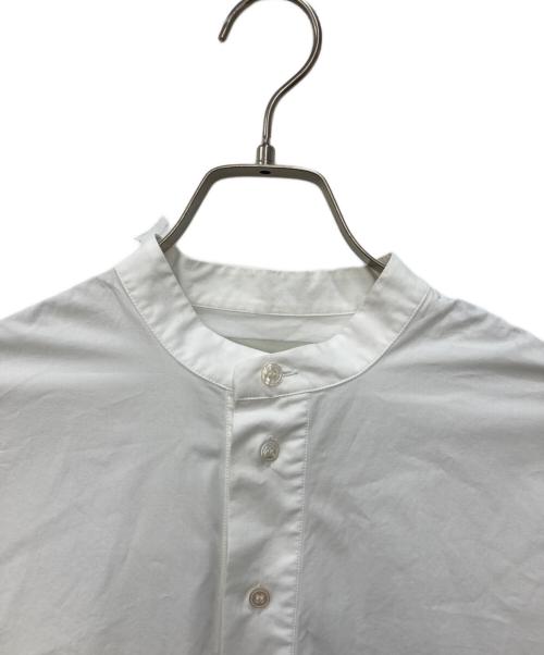 STUDIO NICHOLSON（スタジオ ニコルソン）STUDIO NICHOLSON (スタジオ ニコルソン) POWDER COTTON SHIRT DRESS GALVAN ホワイトの古着・服飾アイテム