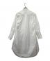 STUDIO NICHOLSON (スタジオ ニコルソン) POWDER COTTON SHIRT DRESS GALVAN ホワイト：10000円