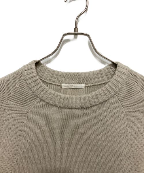 Plage（プラージュ）Plage (プラージュ) ファインウール ラグランロングワンピース ベージュ サイズ:Sの古着・服飾アイテム