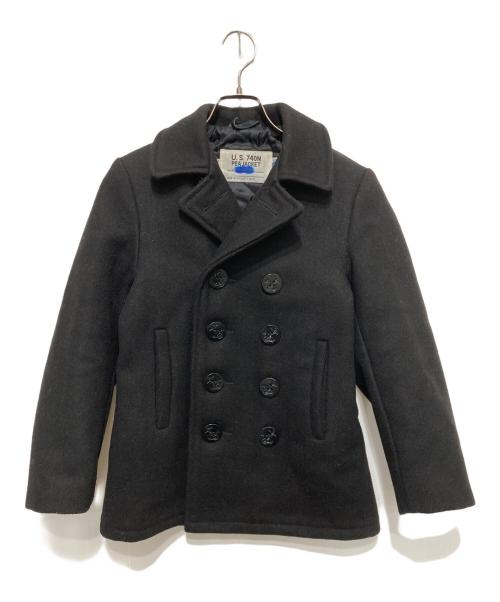 Schott（ショット）Schott (ショット) U.S.740N PEA JACKET ブラック サイズ:	SIZE 12の古着・服飾アイテム