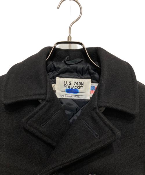 Schott（ショット）Schott (ショット) U.S.740N PEA JACKET ブラック サイズ:	SIZE 12の古着・服飾アイテム