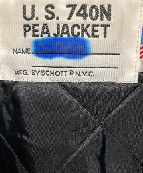 Schott（ショット）Schott (ショット) U.S.740N PEA JACKET ブラック サイズ:	SIZE 12の古着・服飾アイテム