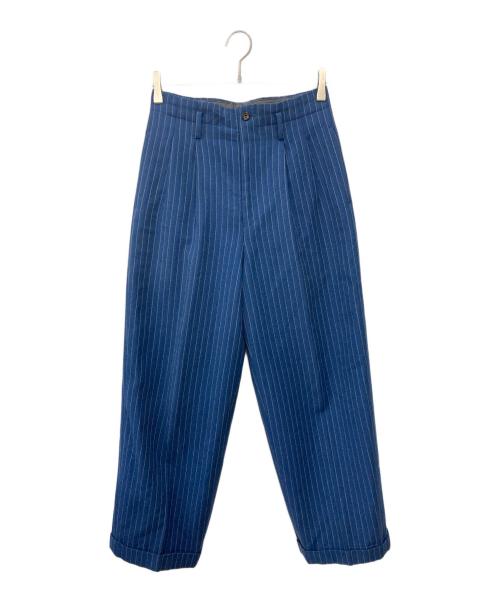 tricot COMME des GARCONS（トリココムデギャルソン）tricot COMME des GARCONS (トリココムデギャルソン) ２タックウールカーゴパンツ ブルー サイズ:Ｓの古着・服飾アイテム