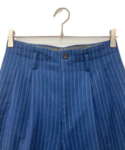 tricot COMME des GARCONS（トリココムデギャルソン）tricot COMME des GARCONS (トリココムデギャルソン) ２タックウールカーゴパンツ ブルー サイズ:Ｓの古着・服飾アイテム