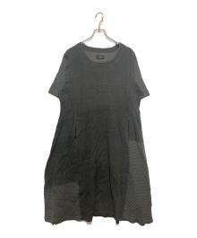 ART MIX 萌（アート ミックス モユル）の古着「切替ワンピース」｜グレー