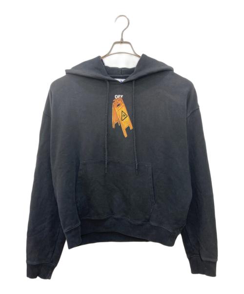 OFFWHITE（オフホワイト）OFFWHITE (オフホワイト) PASCAL SKELETON OVER HOODIE ブラック サイズ:Lの古着・服飾アイテム