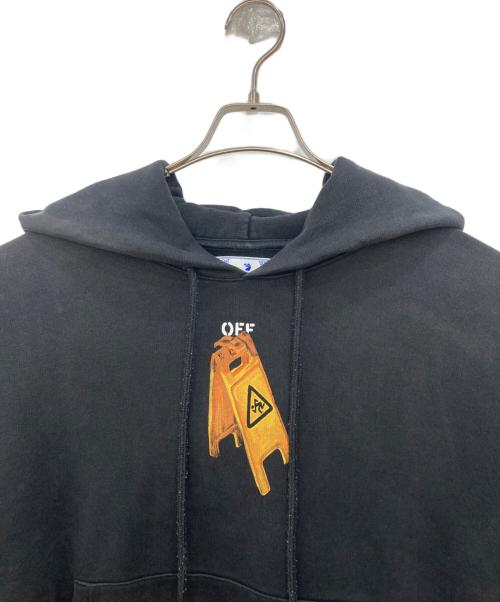 OFFWHITE（オフホワイト）OFFWHITE (オフホワイト) PASCAL SKELETON OVER HOODIE ブラック サイズ:Lの古着・服飾アイテム