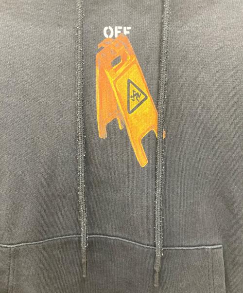 OFFWHITE（オフホワイト）OFFWHITE (オフホワイト) PASCAL SKELETON OVER HOODIE ブラック サイズ:Lの古着・服飾アイテム